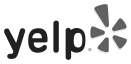 Yelp logo grey