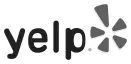 Yelp logo grey