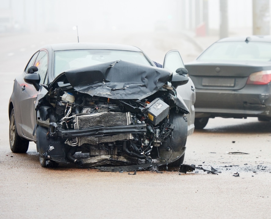 car damaged from a crash