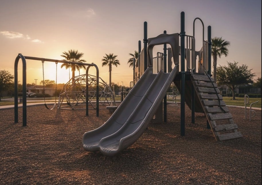 A Richardson suburban park playground.